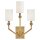 Wandleuchte Metall Stoff 48,3 cm hoch E14 3-flammig