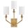Wandleuchte Metall Stoff 48,3 cm hoch E14 3-flammig