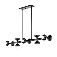 Pendelleuchte Schwarz Metall 121,9 cm lang H: max. 120 cm E14