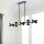 Pendelleuchte Schwarz Metall 121,9 cm lang H: max. 120 cm E14