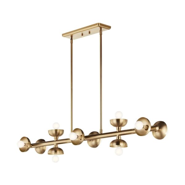 Pendelleuchte Metall in Bronze 121,9 cm lang H: max. 120 cm