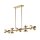Pendelleuchte Metall in Bronze 121,9 cm lang H: max. 120 cm