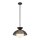 Pendelleuchte Rattan Glas Metall D: 37,5 cm H: max. 147,9 cm