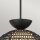 Pendelleuchte Rattan Glas Metall D: 37,5 cm H: max. 147,9 cm