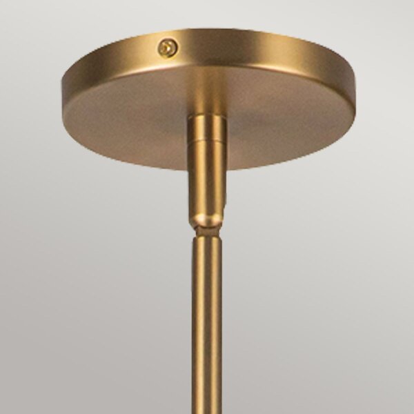 Hängeleuchte Rattan Glas Metall Ø 37,5 cm H: max. 147,9 cm E27