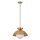 Hängeleuchte Rattan Glas Metall Ø 37,5 cm H: max. 147,9 cm E27