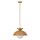Hängeleuchte Rattan Glas Metall Ø 37,5 cm H: max. 147,9 cm E27