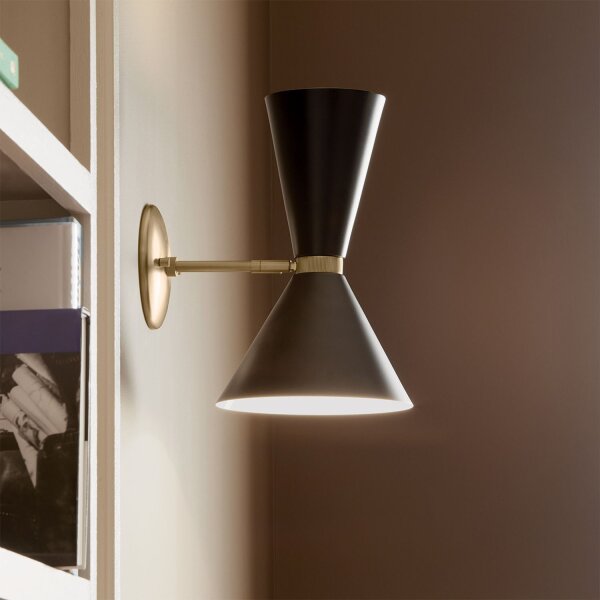 Applique métallique E27 réglable 34,1 cm de haut Up Down