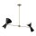 Pendelleuchte Metall verstellbar 4x E27 Up Down L: 130,3 cm