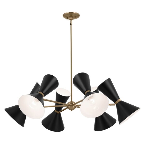 Lustre réglable L : 98,4 cm 12x métal E27 Moderne