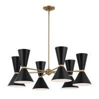 Lustre réglable L : 98,4 cm 12x métal E27...