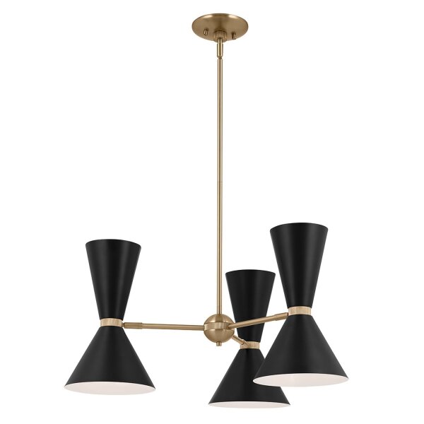 Lustre métal ajustable L : 78 cm 6x E27 Moderne