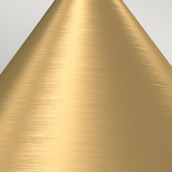 Wandlampe mit Schalter Dimmer 21,3 cm hoch E27 in Gold