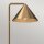 Lampadaire en métal 148,8 cm de haut en or E27 interrupteur à variateur