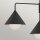 Suspension Métal Verre Noir Largeur 96,5 cm 3-flamme E27