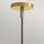 Suspension E27 métal verre L : 34,3 cm en or ajustable