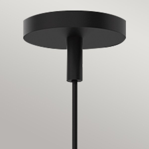 Pendelleuchte Metall Glas B: 34,3 cm H: max. 221,9 cm E27