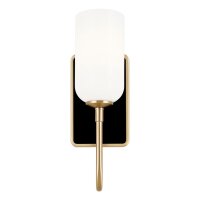 Badlampe Wand Metall Glas 33,8 cm hoch IP44 G9 LED 3000 K