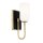 Badlampe Wand Metall Glas 33,8 cm hoch IP44 G9 LED 3000 K