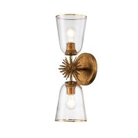Applique Métal Verre E27 H : 55,9 cm Up Down Moderne