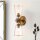 Wandleuchte Metall Glas E27 H: 55,9 cm Up Down Modern