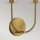 Wandlampe Glas Metall B: 30,5 cm in Gold 2x E14