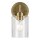 Wandlampe Metall Glas H: 23,5 cm in Messing E27 Vintage