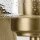Wandlampe Metall Glas H: 23,5 cm in Messing E27 Vintage