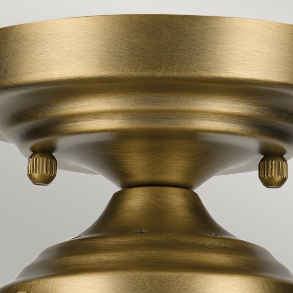 Deckenleuchte Glas Metall E27 Ø 21,6 cm in Messing klein