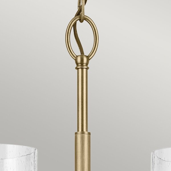 Kronleuchter Metall Glas 50,2 cm breit H: max. 144,4 cm