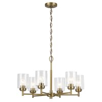 Lustre métal verre L : 66 cm H : max. 145,2 cm 6x E27