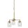 Lustre métal verre 45,8 cm de large H : max. 140,3 cm