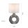 Dekorative Tischlampe Keramik Stoff 30 cm E27 blendarm