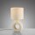 Tischlampe Keramik Stoff blendarm 30 cm E27 Beige