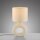 Tischlampe Keramik Stoff blendarm 30 cm E27 Beige