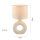 Tischlampe Keramik Stoff blendarm 30 cm E27 Beige