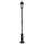 Mastleuchte Schwarz 180cm hoch IP44 E27 Rustikal