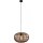 Pendelleuchte Boho Bambus Schwarz Metall E27 Ø40 cm