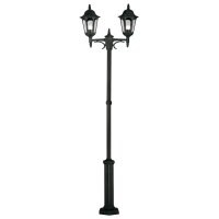 Candélabre Jardin Noir Aluminium 228cm Rustique
