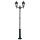 Kandelaber Garten Schwarz Aluminium 228cm Rustikal