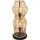 Lampadaire moderne en bambou naturel noir E27 60 cm 2-flmg