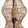 Lampadaire moderne en bambou naturel noir E27 60 cm 2-flmg