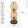 Lampadaire moderne en bambou naturel noir E27 60 cm 2-flmg