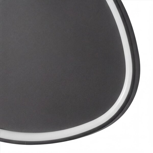LED Deckenlampe Schwarz Alu dimmbar 58W 3000/4000/6500K