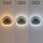 LED Deckenlampe Schwarz Alu dimmbar 58W 3000/4000/6500K