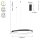 LED Lampe à suspendre noire anneau L:65 cm 3000/4000/6500 K