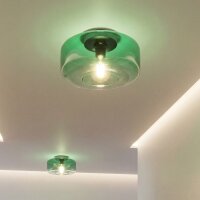 Petite Lampe de plafonnier Vert rond Ø 35 cm E27...