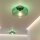 Petite Lampe de plafonnier Vert rond Ø 35 cm E27 anti-éblouissement