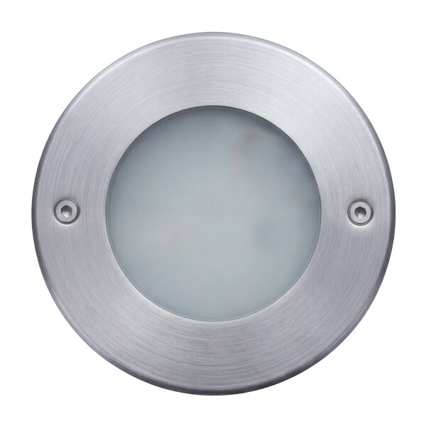 LED Einbaustrahler Edelstahl Glas Nickel IP67 Ø12 cm