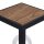 Wegeleuchte Schwarz Aluminium Holz E27 IP44 H:100 cm